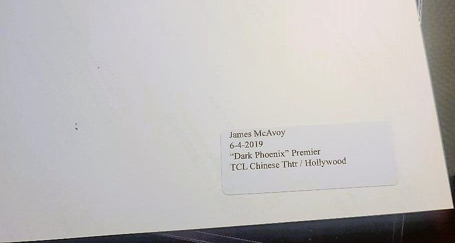 JAMES MCAVOY Professor X SIGNED w/COA