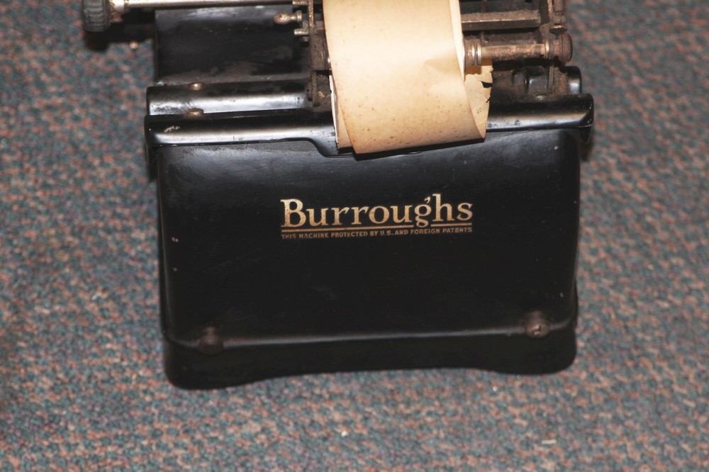 Vintage Burroughs Mechanical Adding Machine 5 Column Class-3