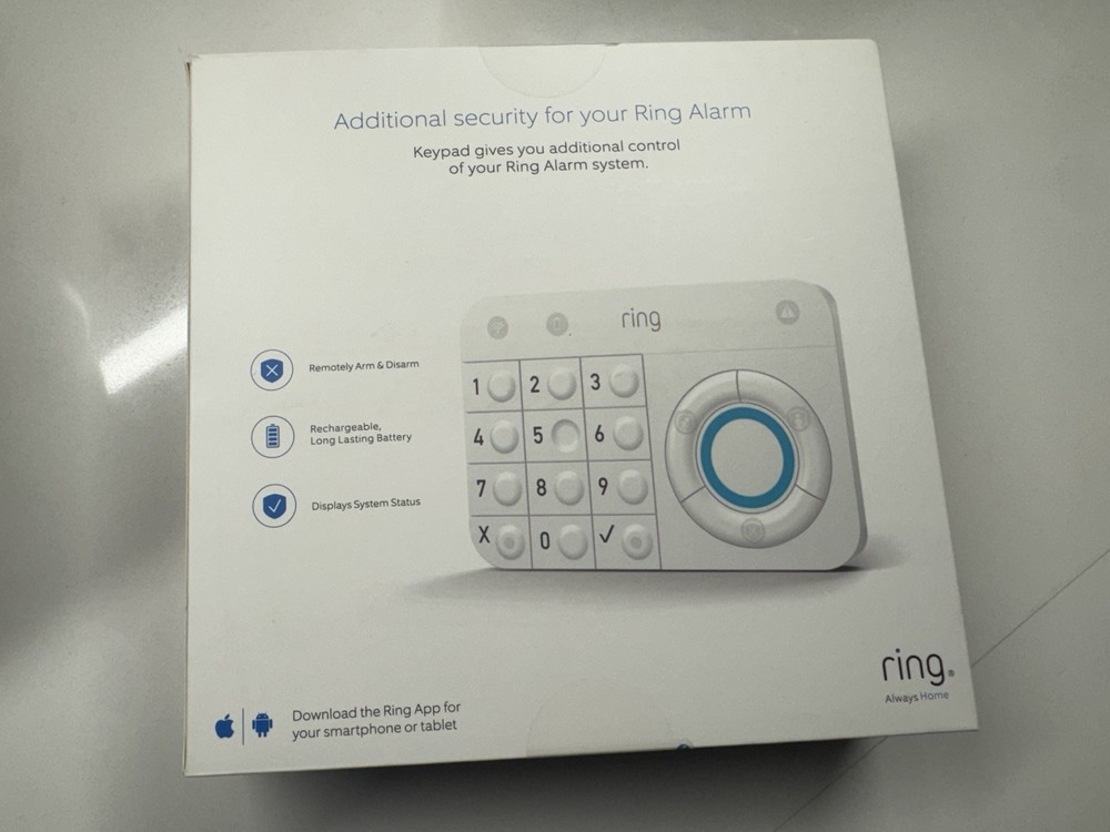 4AK1S70EN0 Ring Alarm Keypad 1st Gen Z-Wave Plus Security System Controller