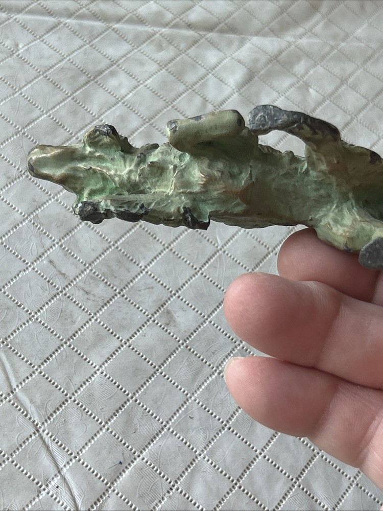 Vintage Cast Metal (solid) Spaniel/Retriever Figure 5.5”