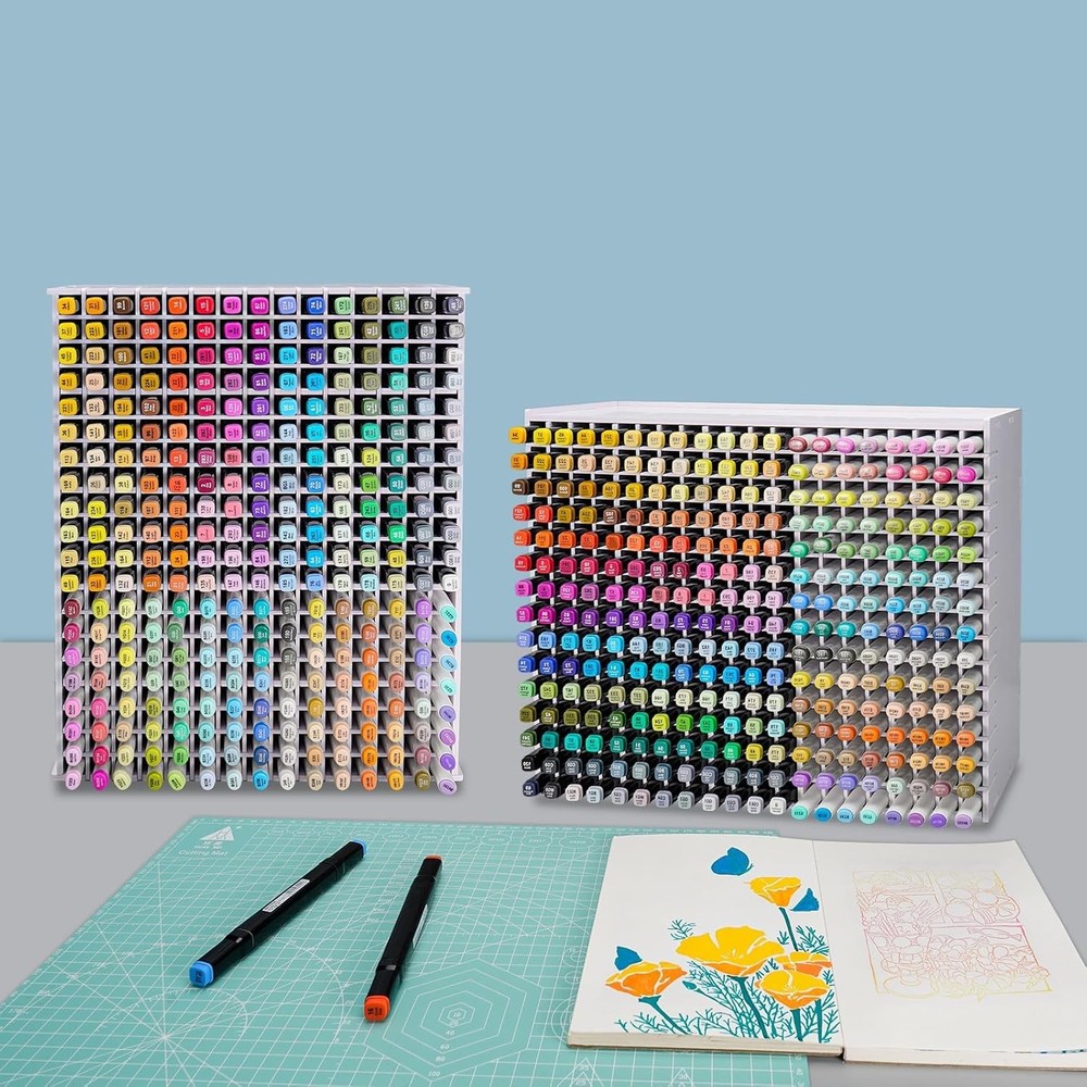 300 Marker Rack Organizer - Easy Assembly, No Tools Required
