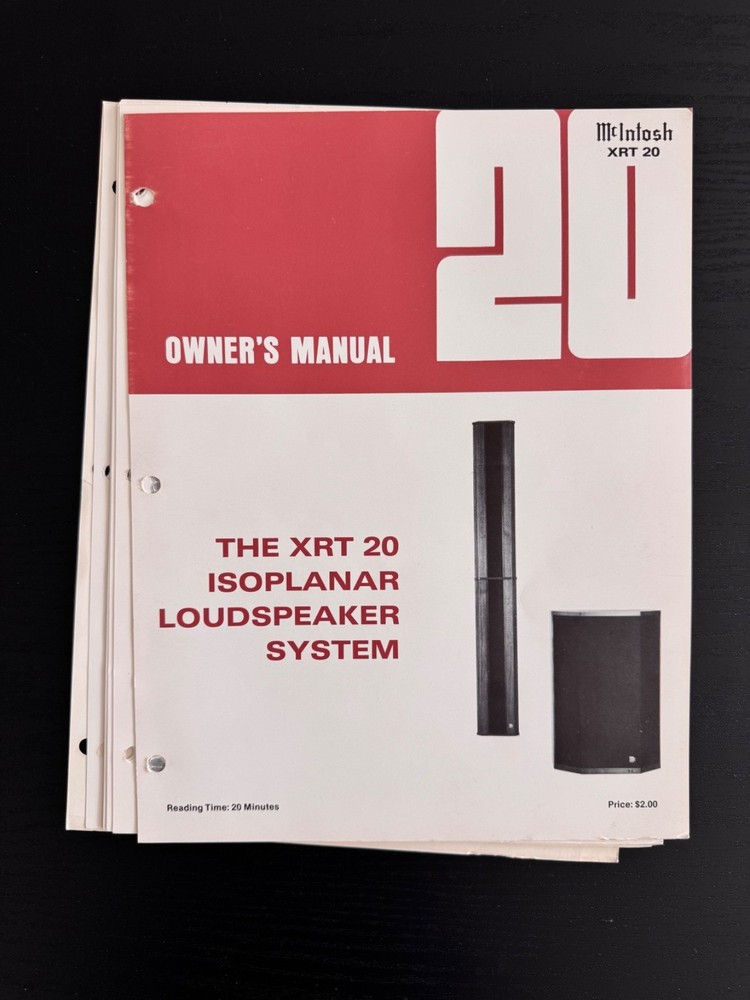 MCINTOSH 12 VARIOUS SPEAKERS MANUALS