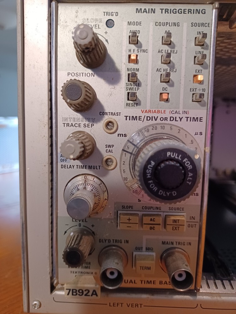 Tektronix 7B92A Dual Time Base Plug In Module