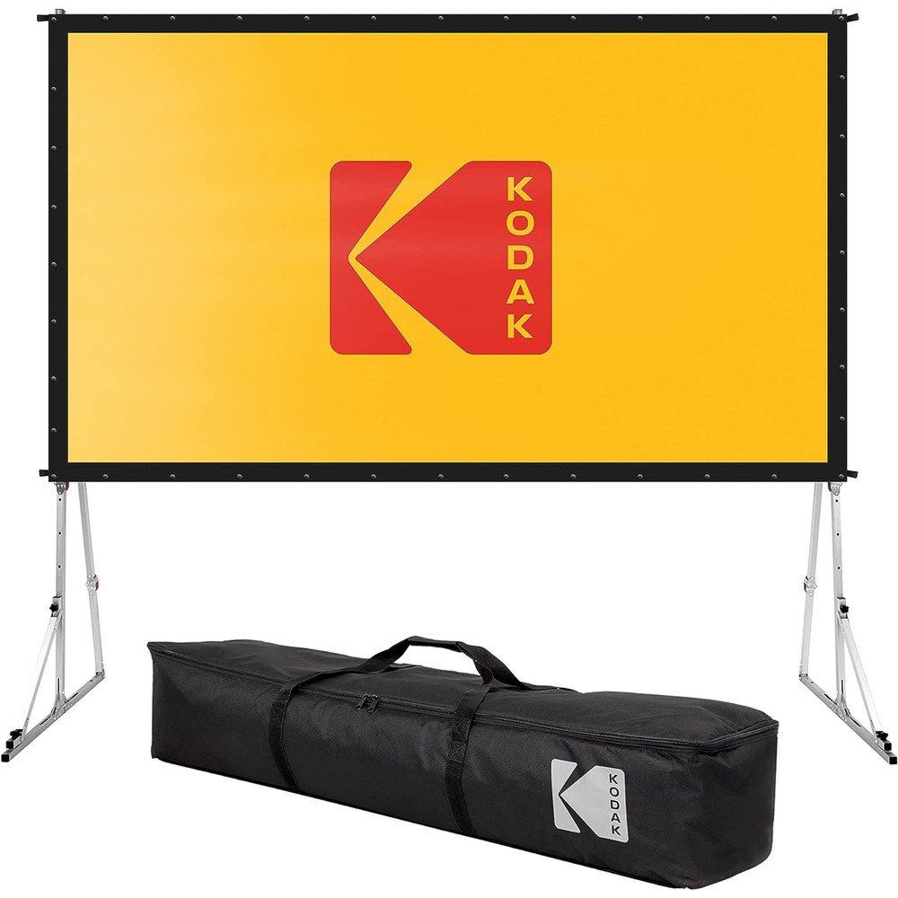 Kodak Portable Projection Screen 150” with Foldable Legs and Front Projection