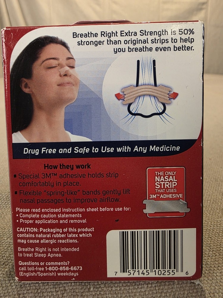 Breathe Right Nasal Strips Extra Strength Tan 26 Count