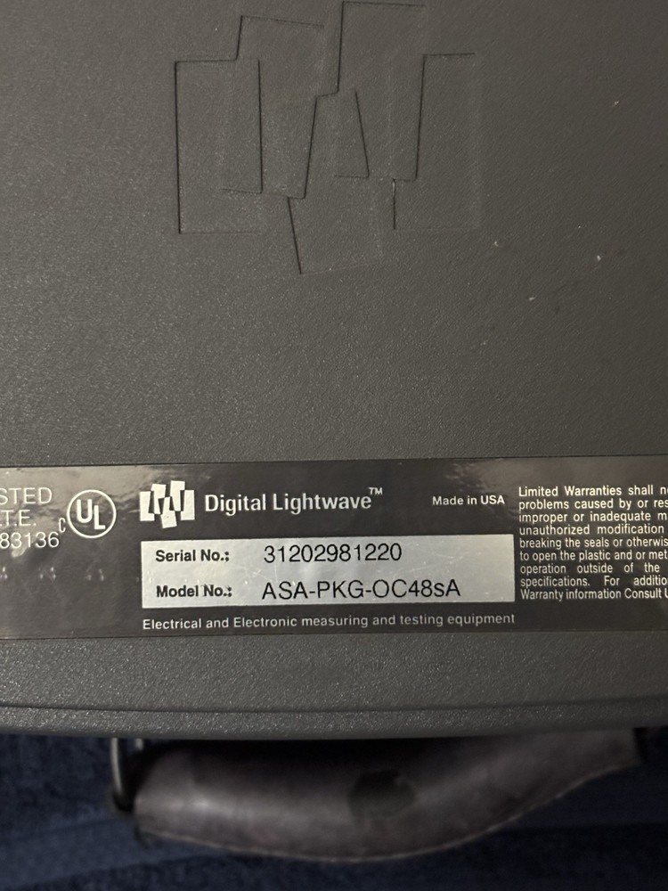 Digital Lightwave ASA-PKG-OC48SA SONET/SDH OC-48 Optical Network Analyzer