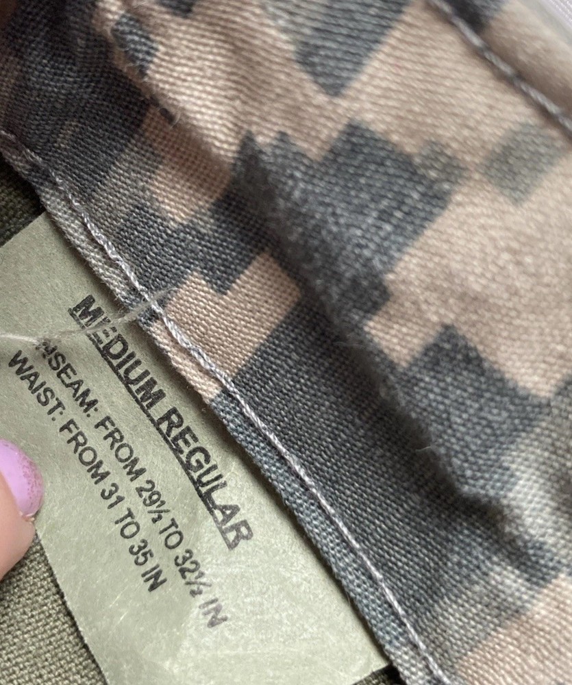 Tru-Spec Camo Adjustable Size Pants Digital Army Pattern Cotton Size MEDIUM