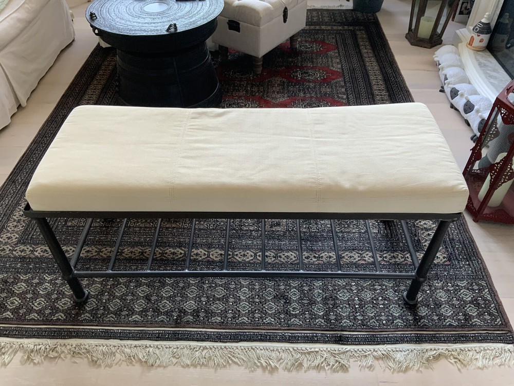Pottery Barn Metal Bench