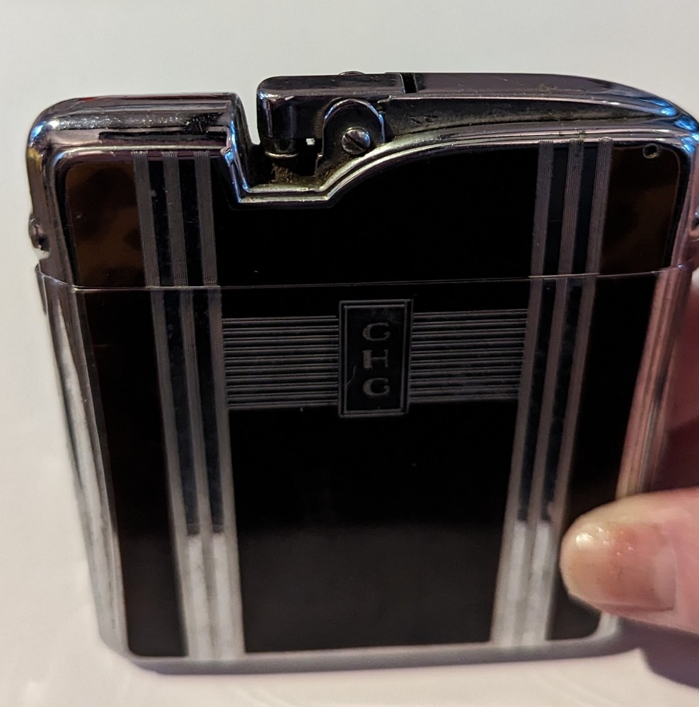 Ronson Ten A Case Lighter 1940s Art Deco Lighter & Cigarette Case
