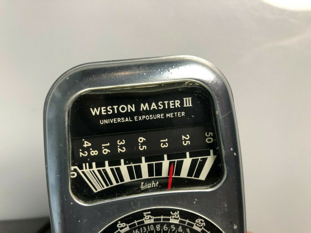 Weston Model 737 Master III Universal Exposure Light Meter With Leather Case