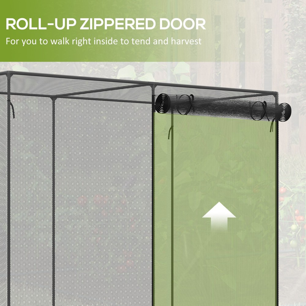 6 x 3ft Crop Cage Black