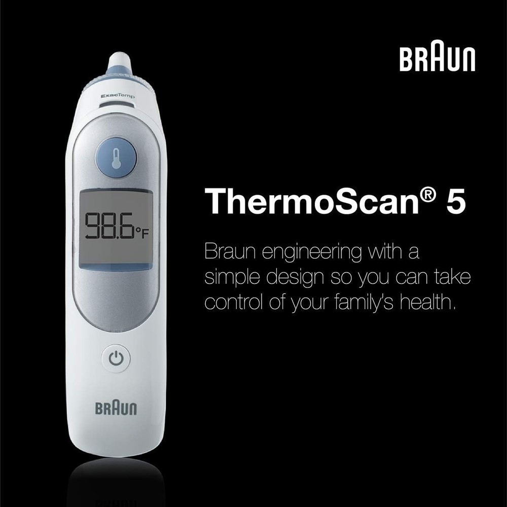 Digital Ear Thermometer with Stability Indicator and Display