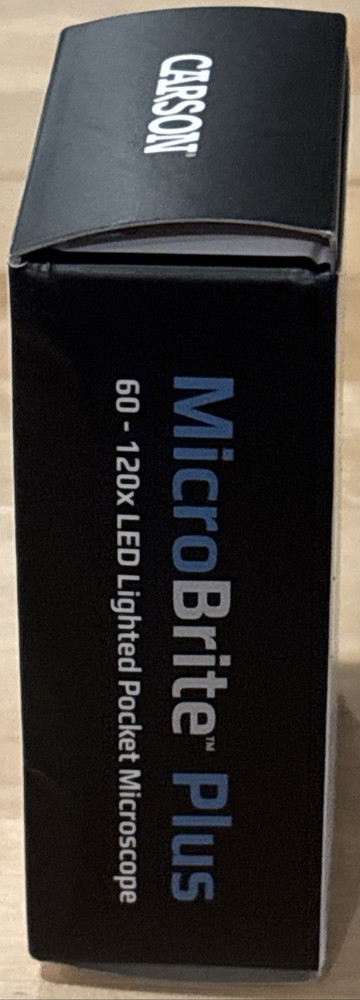 Carson MicroBrite Plus Led Pocket Microscope 60X 120X; New in Box!