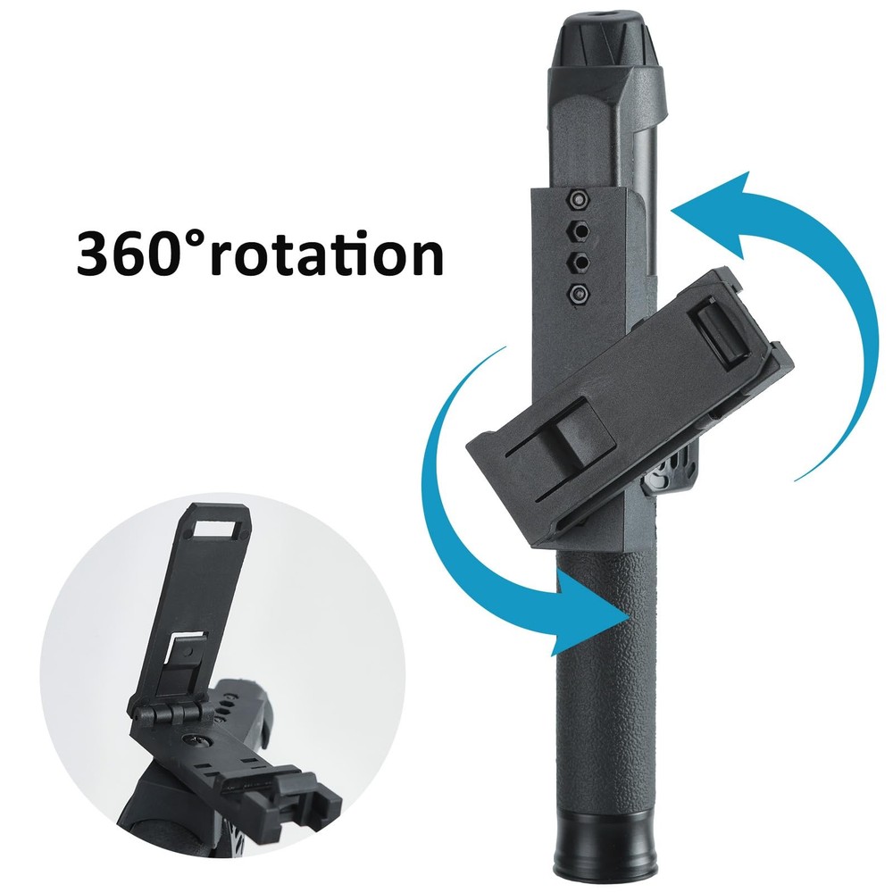360° Rotating Quick Release Expandable Baton Holder for 21"-26" black