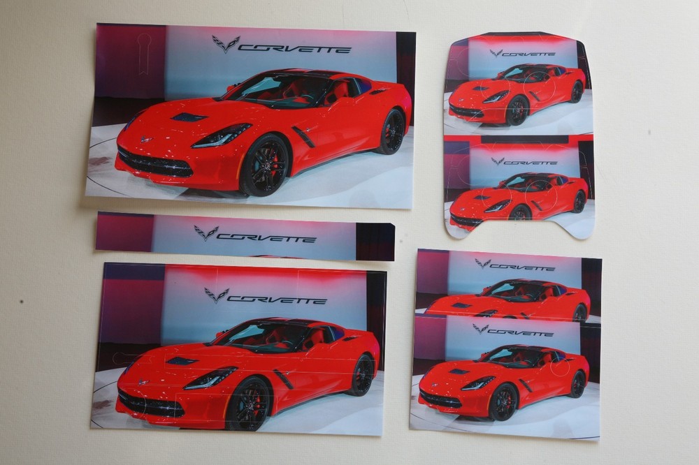 XBox One Console and Controller Skins -- Red Corvette Theme (#0238)