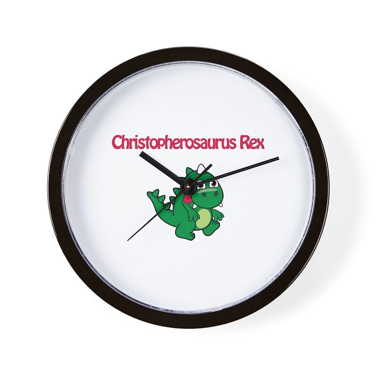 CafePress Christopherosaurus Rex Unique Decorative 10" Wall Clock (160646892)