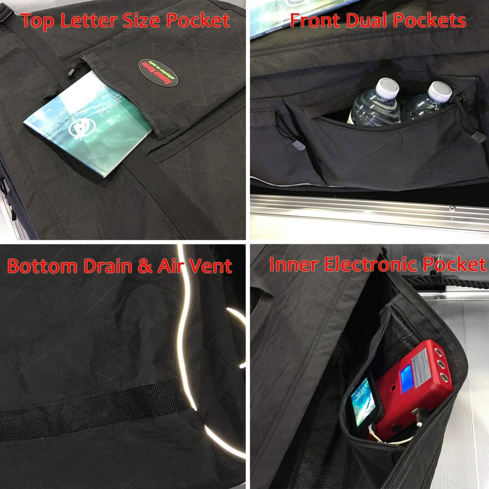 Seamax Sunlitec Front Accessory Storage Bow Bag for Inflatable Boat, with Ref...