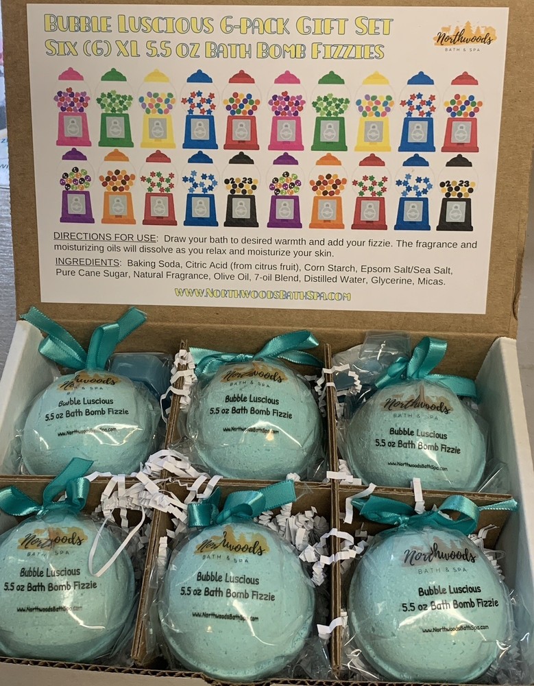 Bubble Luscious 6-pack Bath Bomb Gift Set for Kids