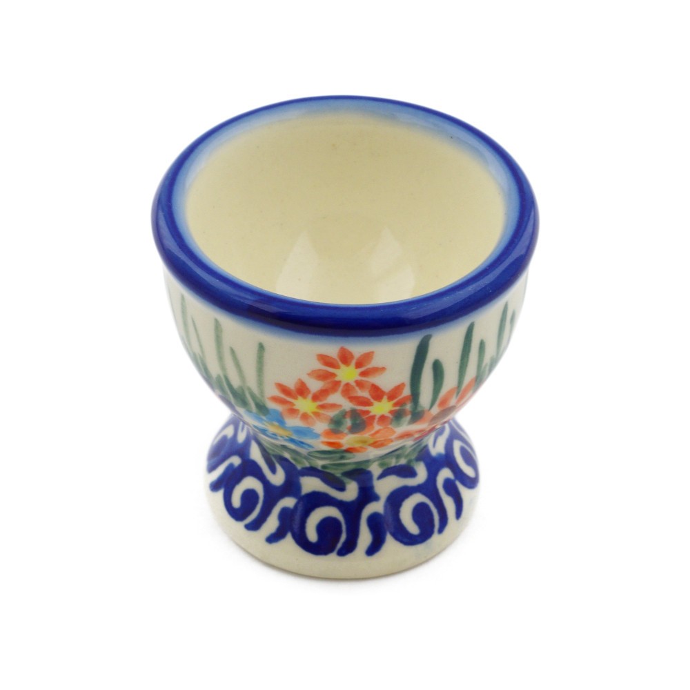 Polish Pottery Egg Holder 2" Blissful Daisy