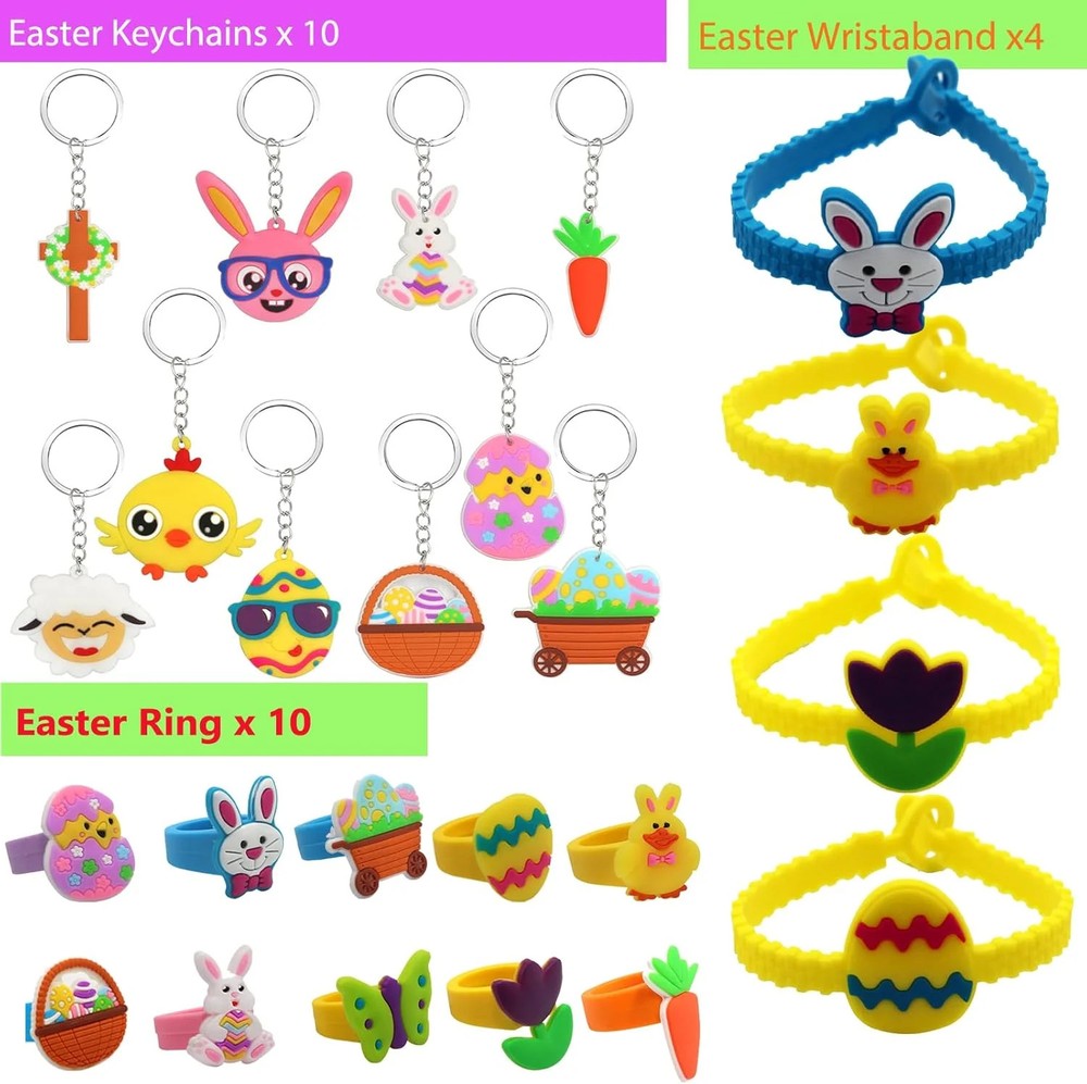 300Pcs Bulk Easter Eggs with Toys inside Easter Eggs Fillers Plastic Eggs for Ea