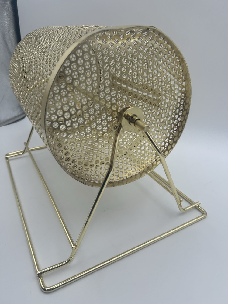 Medium Brass Raffle Ticket Drum - Holds 5000 tickets