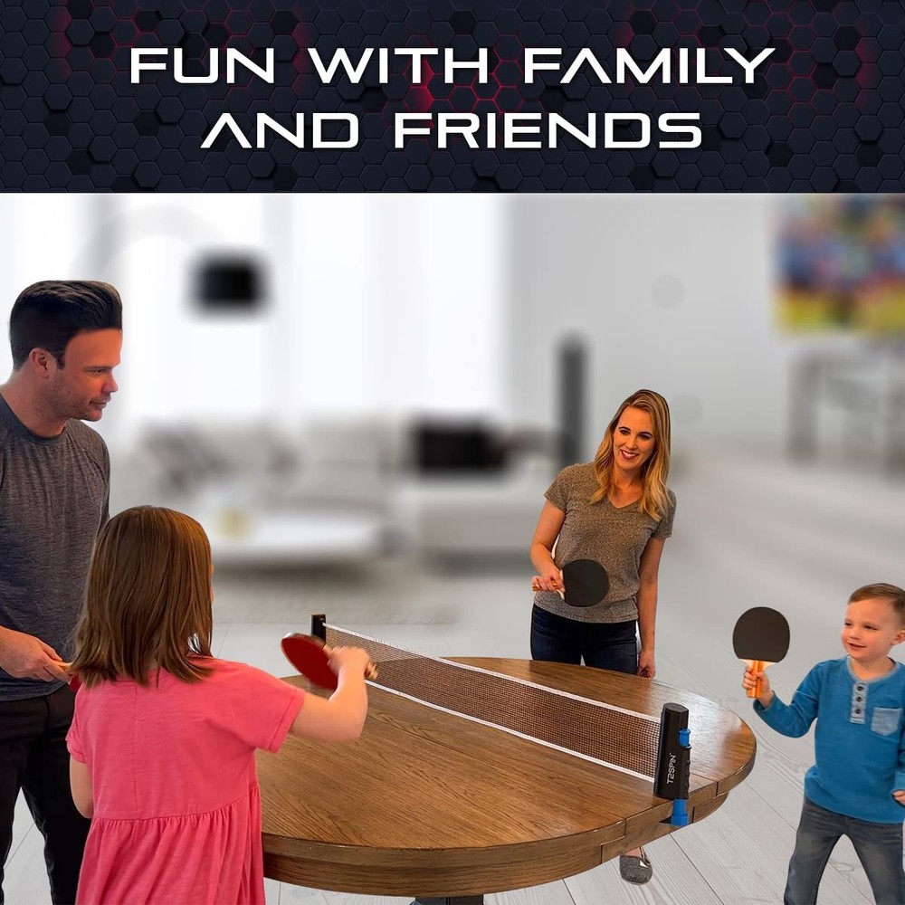 Premium Retractable Ping Pong Net for Any Table - Portable Table Tennis Net -...