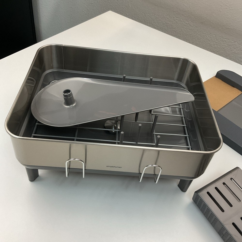 Simple Human Steel Frame Dishrack COMPACT Color: Brushed