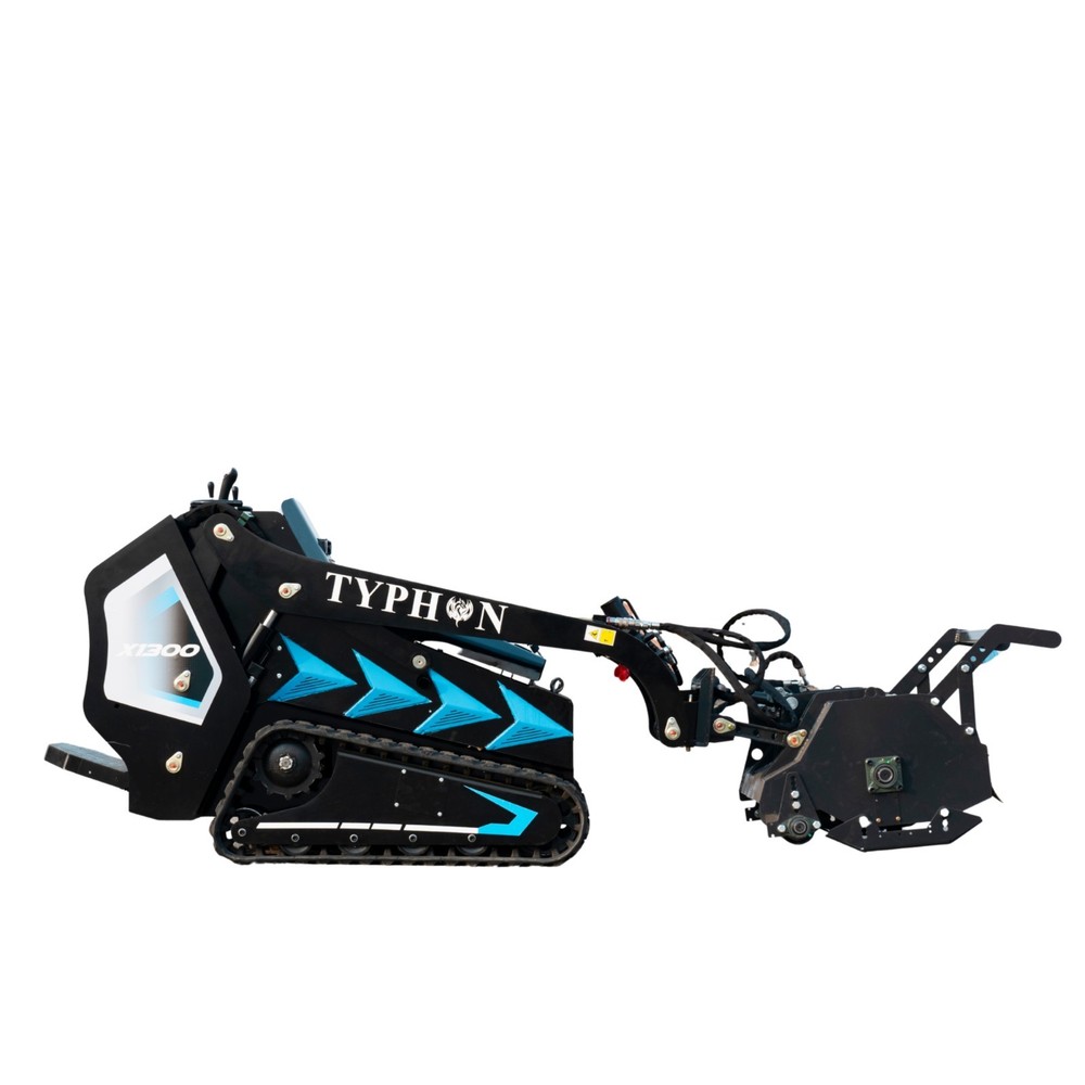 New TYPHON STOMP X1300 & STOMP 509 Mini Skid Steer Forestry Mulcher Attachment