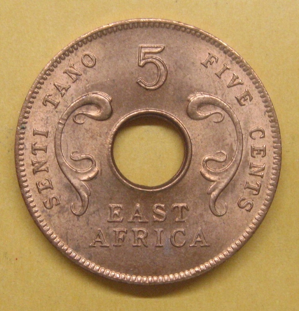 1964 East Africa 5 Cent Take a Look