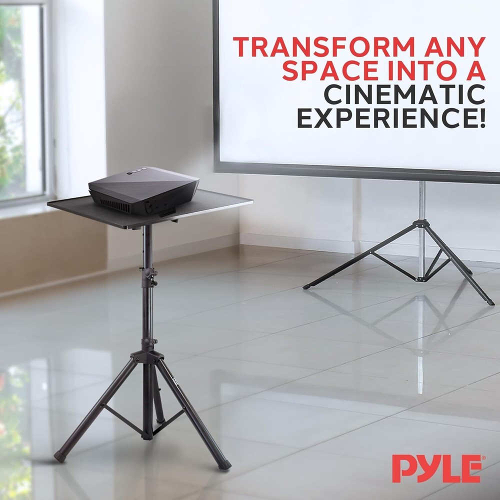 Universal Projector Tripod Stand Height & Angle Adjustable Heavy Duty Holder US