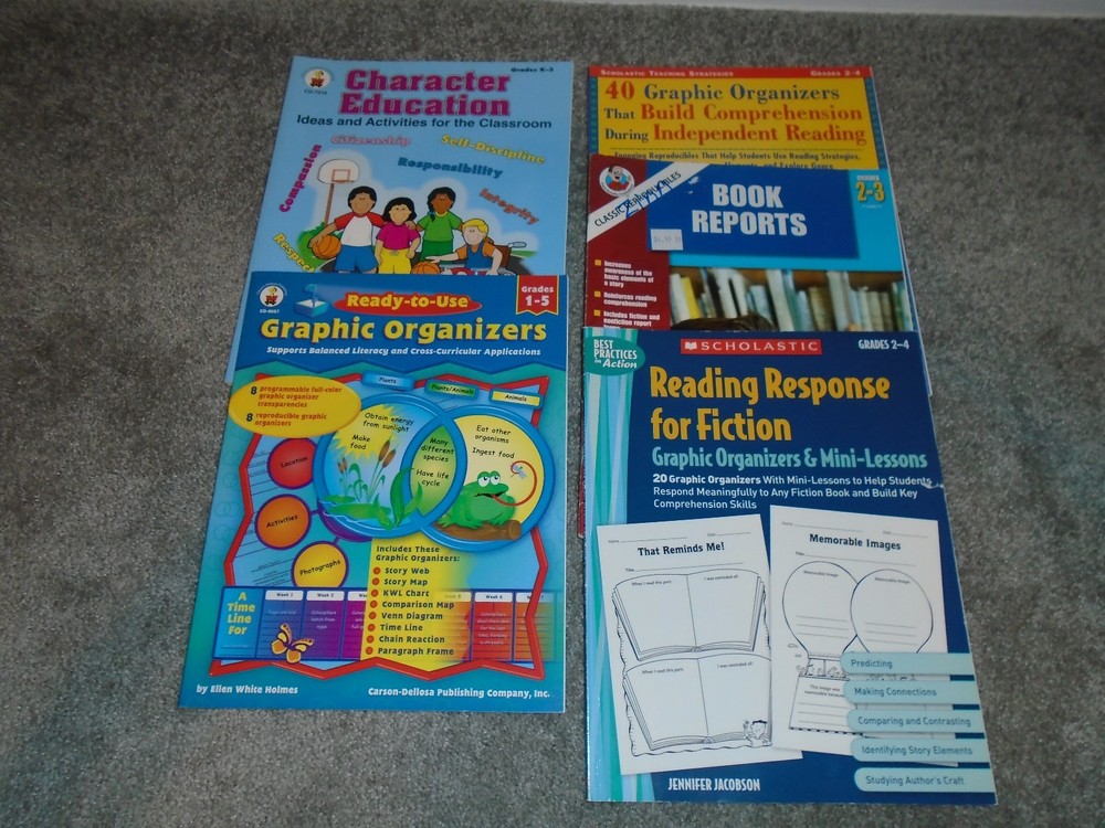 Elementary School Home School 5 Workbooks Grades K-5 New