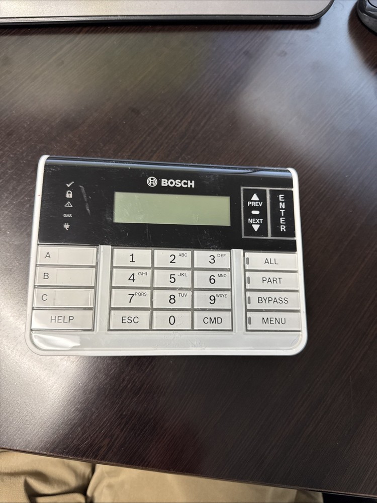 Bosch B920 Security Keypad Soft Keys Text Display Alarm System Tested & Working
