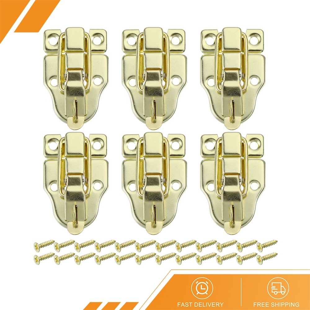 6Pcs Billed Toggle Hasp Latch with Padlock Hole