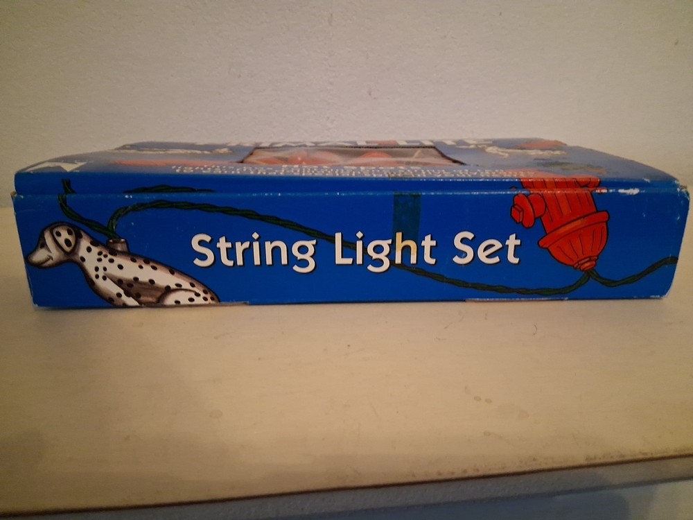 1993 Primal Lite HOT SPOTS Dalmations & Fire Hydrants Blow Mold String Lights