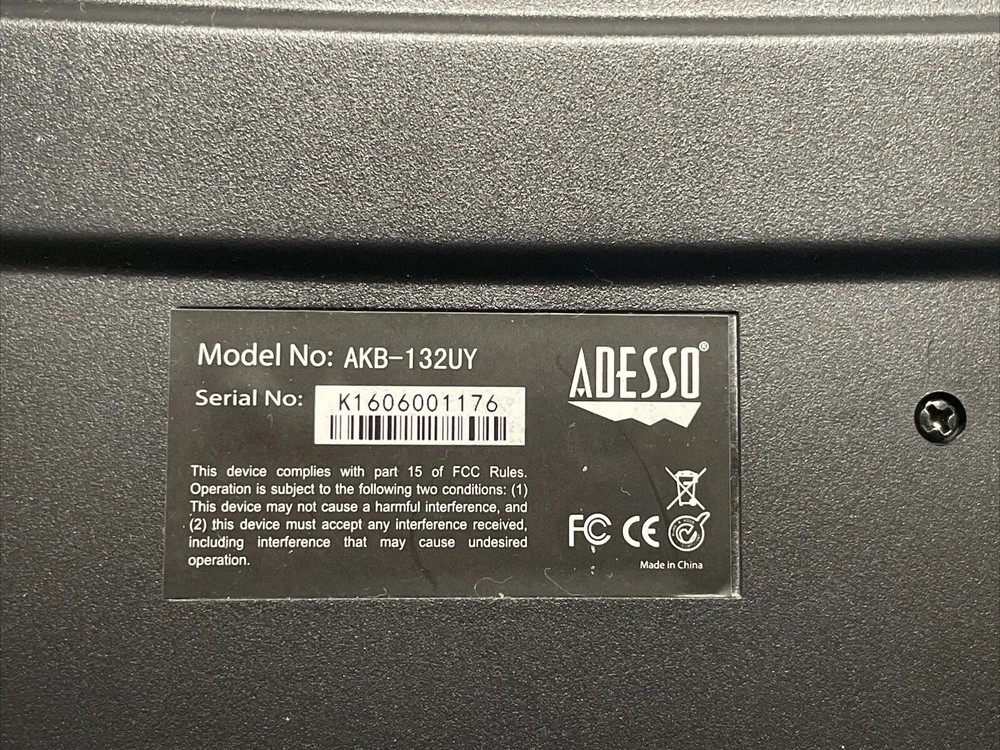 Adesso AKB-132UY Desktop Keyboard and Mouse - Wired