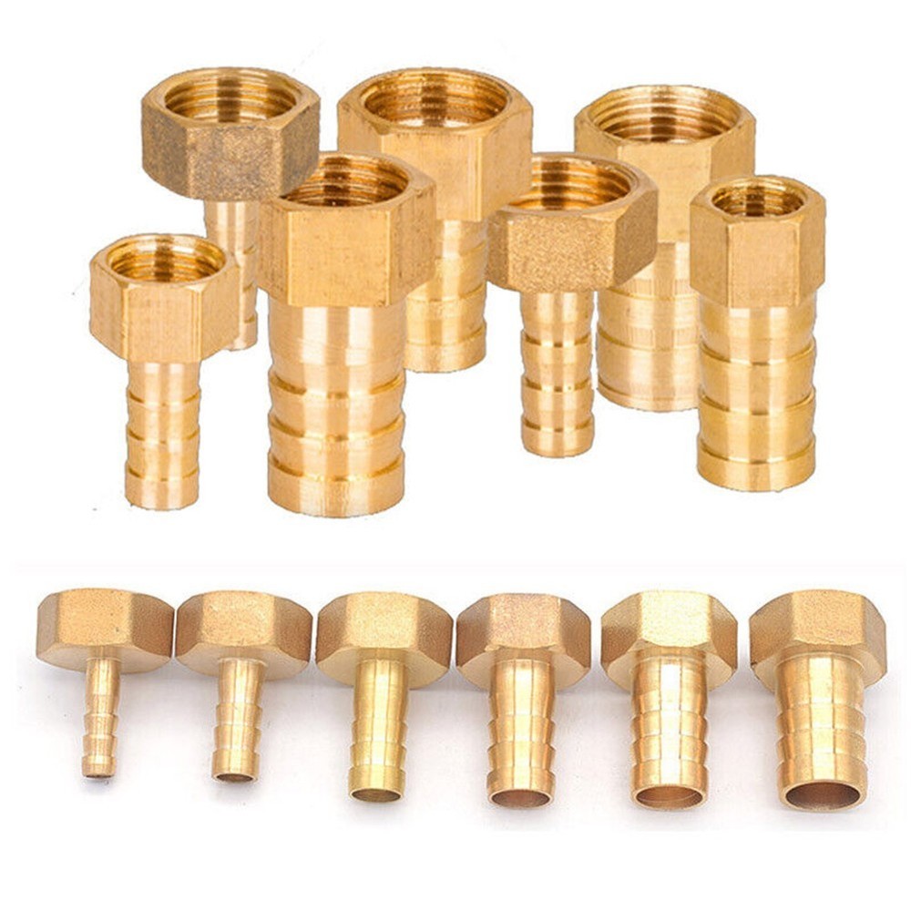 Adjustable Brass Barb Female Thread Connector Tail Pipe Hose Fitting