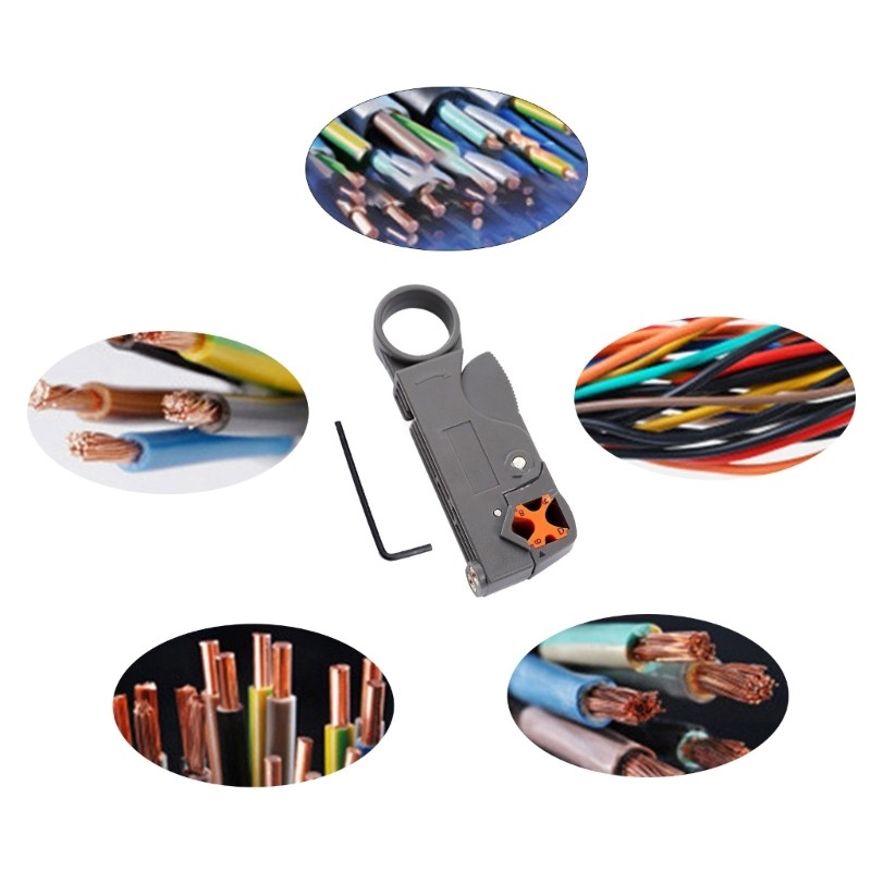Stripping Tool Wire Stripper Coaxial Cable Stripper Cutter Pliers for Cable