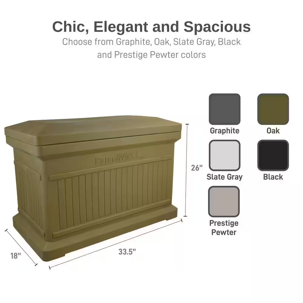 Parcelwirx Oak Horizontal Package Delivery Box