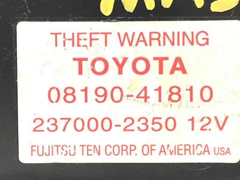Theft-Locking Security Control Module Fits 2000-2004 Toyota Avalon 13417