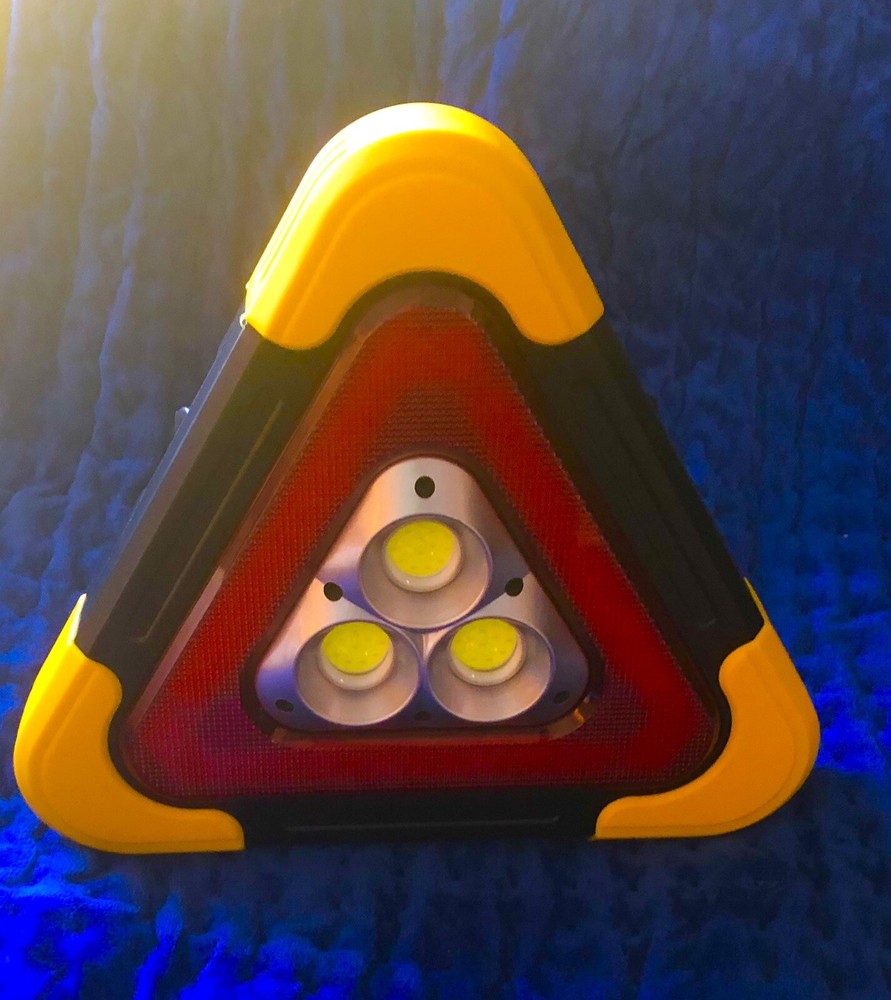 Hurry-bolt multi-function 11” Cob Work Light,5 Mode,solar or usb Charge, w Stand