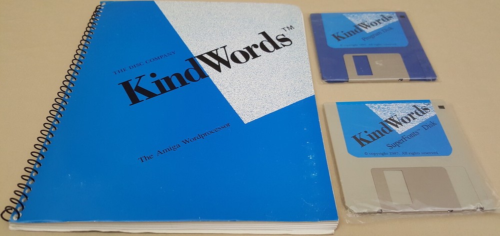 KindWords v1.2b ©1987 The Disc Company Word Processor for Commodore Amiga