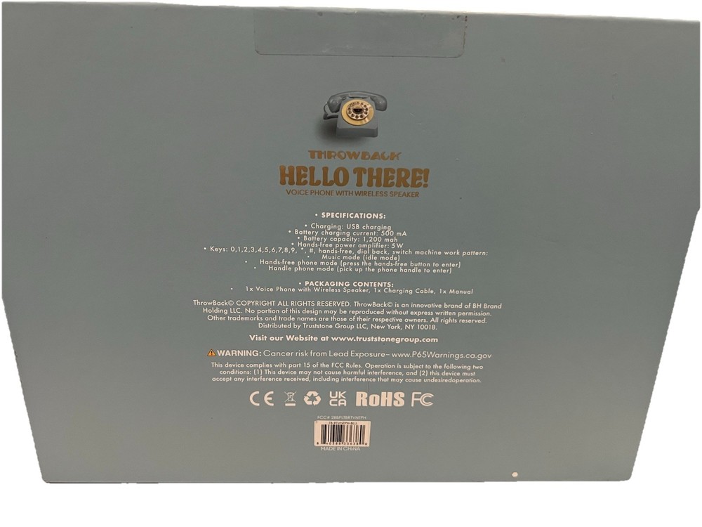 Hello There! Retro Wireless throw back Blue RARE Phone/ Speaker Bluetooth - NEW!