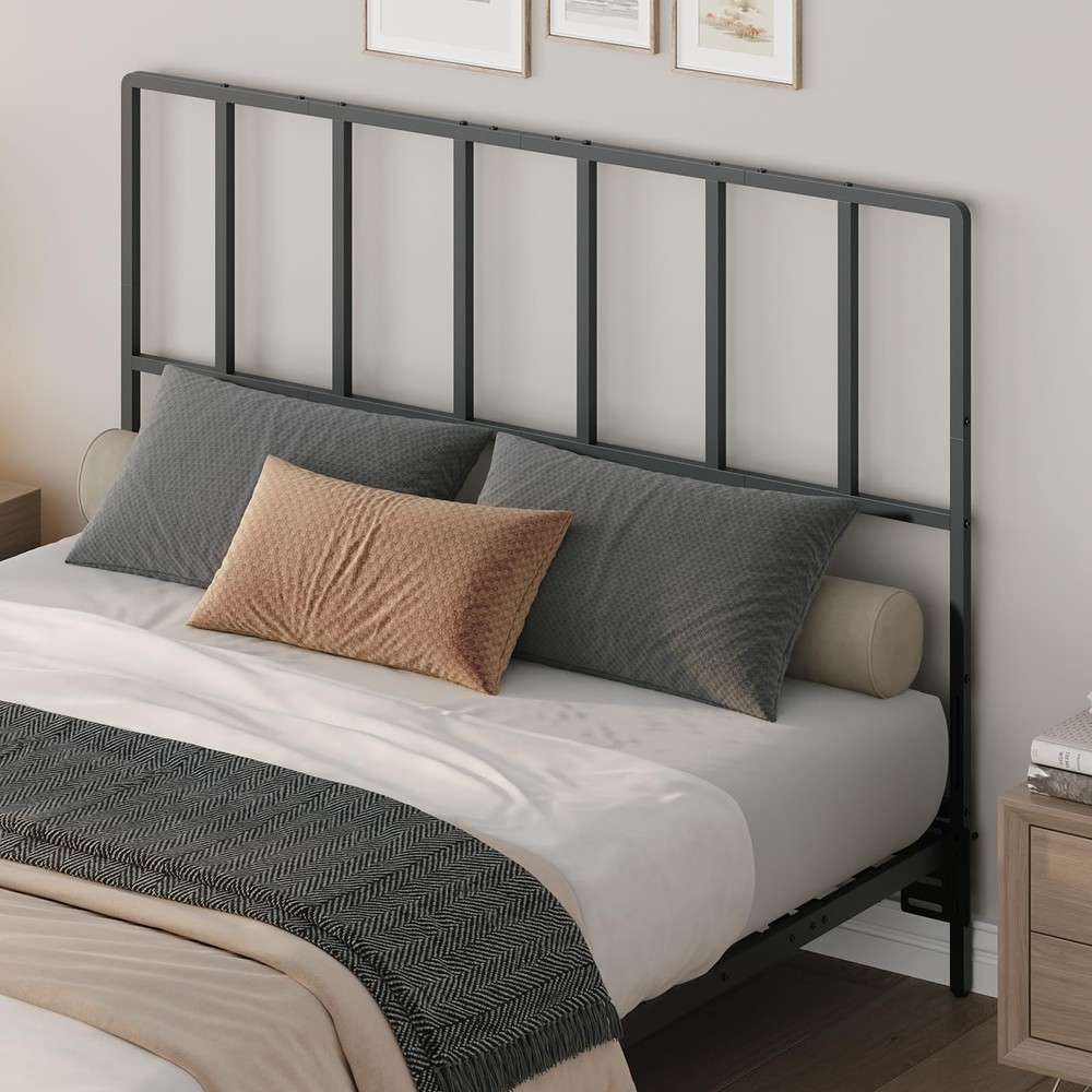 Headboard Full Size, Metal Headboards with Universal Adapters, Adjustable Hei...