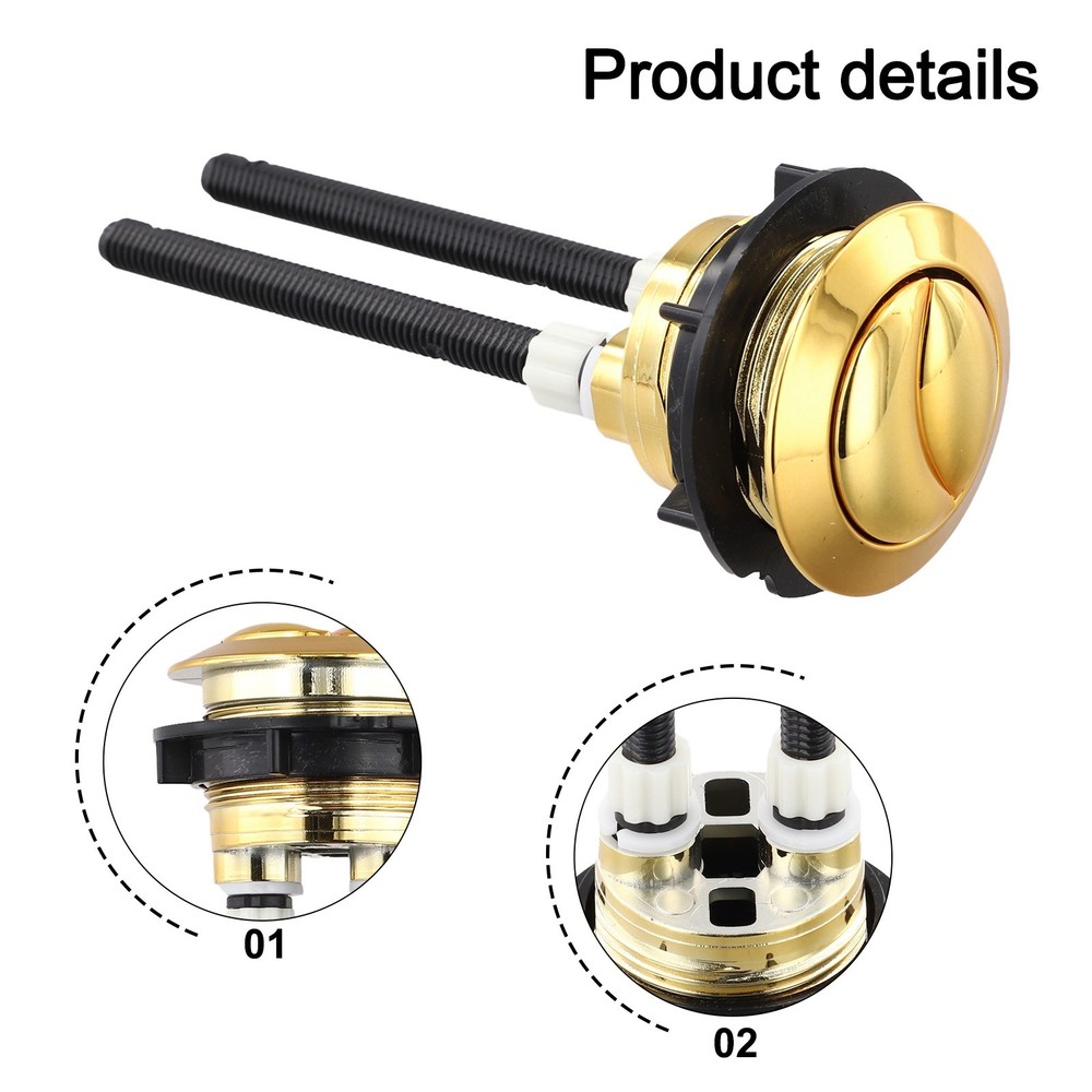 Efficient and Stylish Gold Toilet Push Button for Improved Functionality