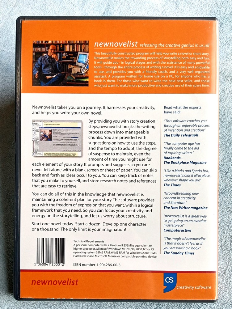 Start Writing Your Novel: Newnovelist ~2001 CD-ROM~ Creativity Software Tutorial