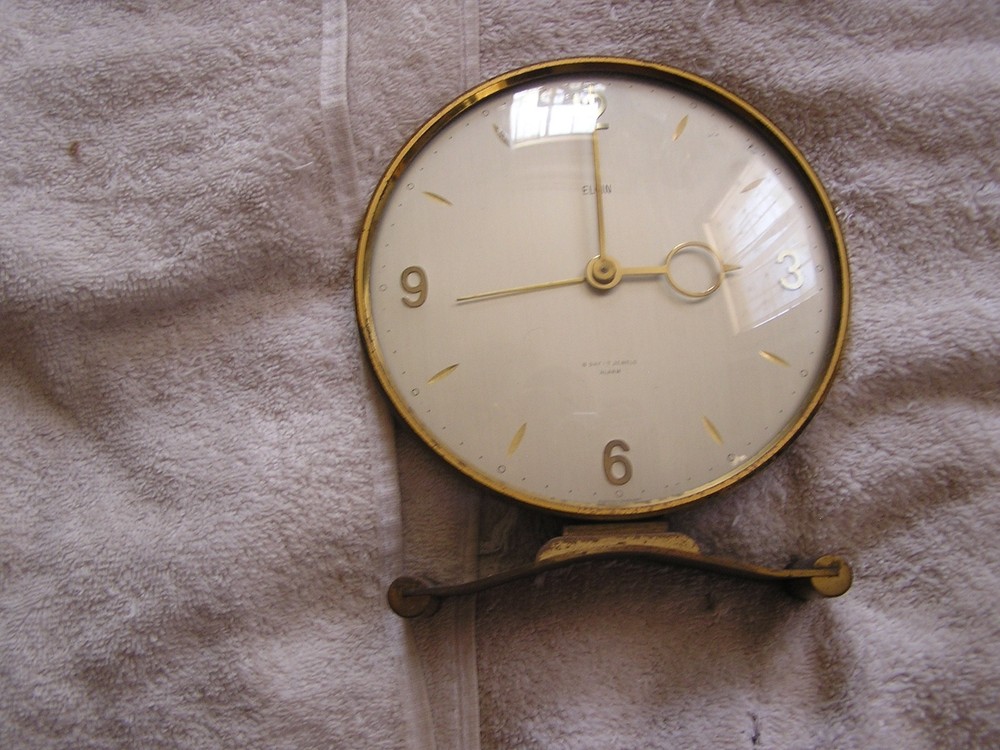 Vintage Elgin Alarm Clock Modern
