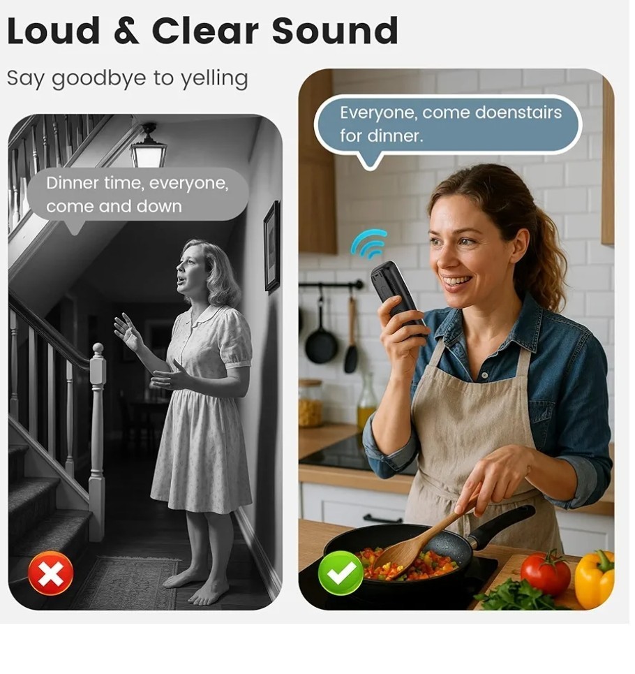 4- Pack Chtoocy Intercoms Wireless for Home, 1 Mile Long Range