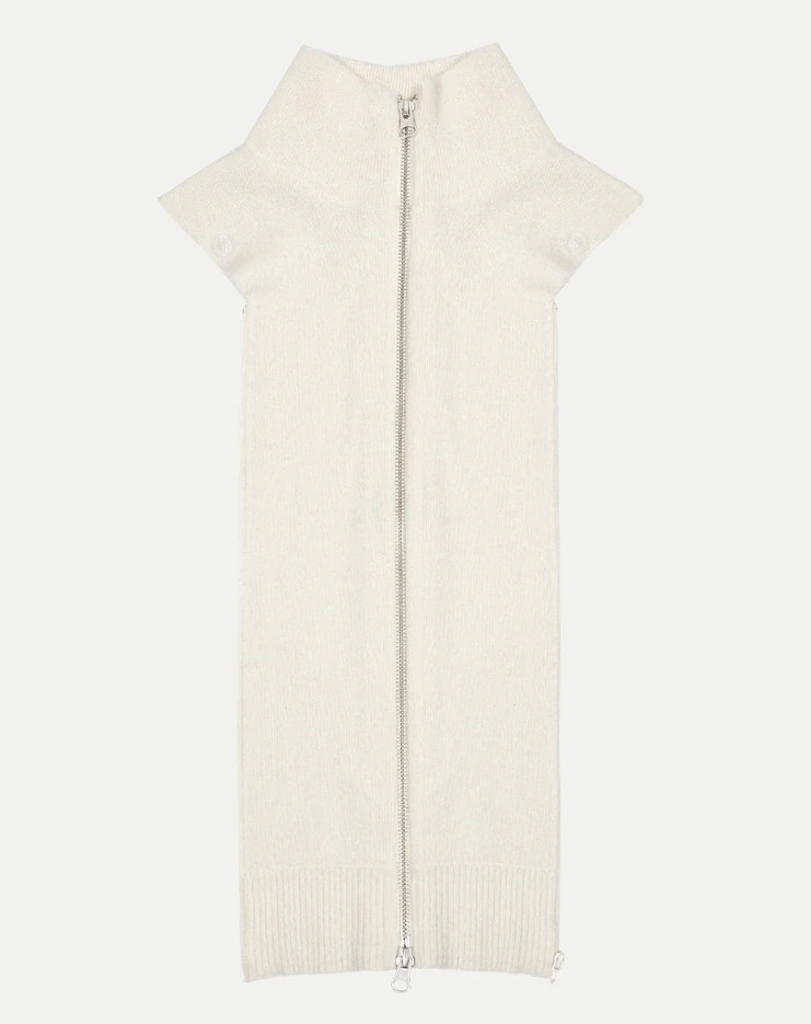 NEW AUTH  VERONICA BEARD WOOL Cashmere Uptown Dickey Ivory ONE SIZE