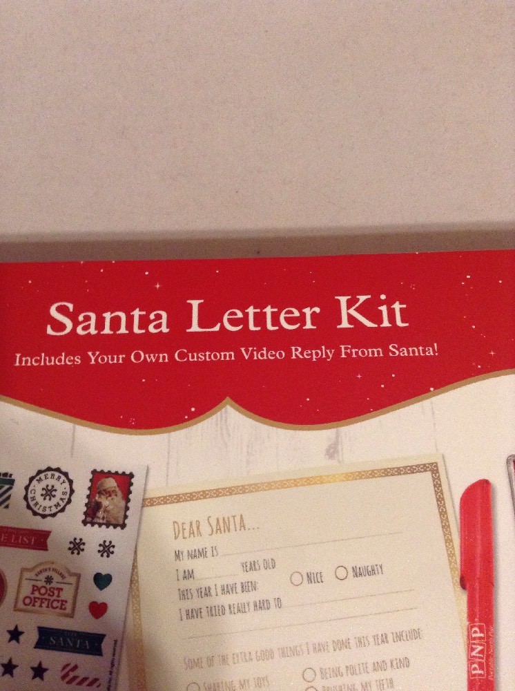 Santa Letter Kit Ages 3+ Includes Custom Video Reply From Santa!