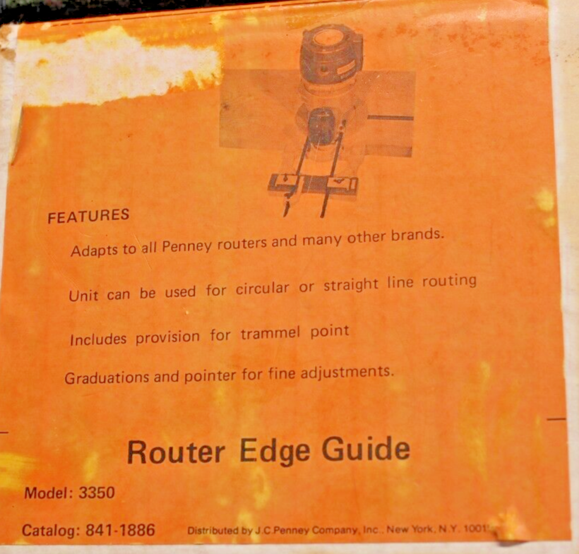 ROUTER EDGE GUIDE MODEL 3350 NEW IN BOX